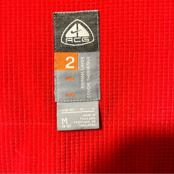 Vintage Nike ACG 2 Black and Red Thermal Layer Jacket. Size M - Picture 6 of 16